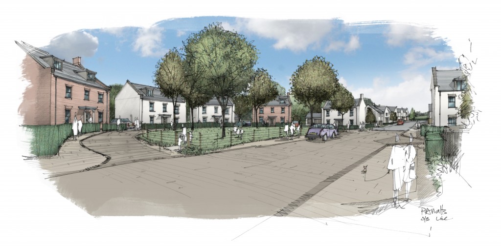 150331 - Clyst St Mary Artist's Perspective 01 Render